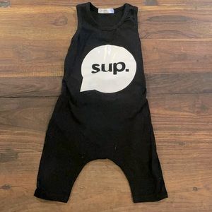Snap/zipper free one piece